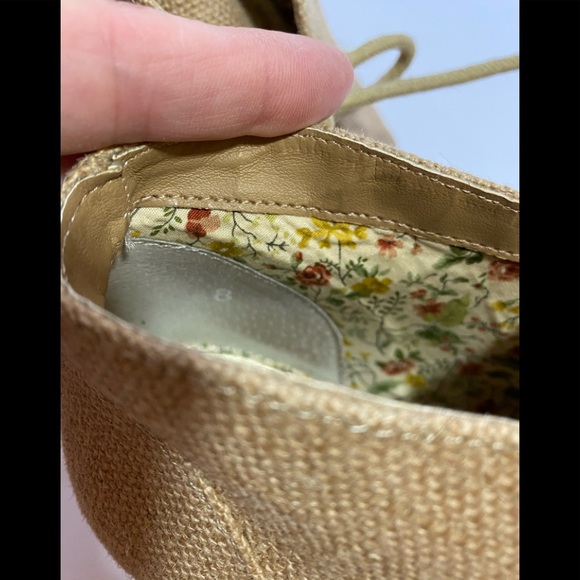 Seychelles Bismuth Canvas Stacked Heel Boots Sz 8 - Picture 4 of 9